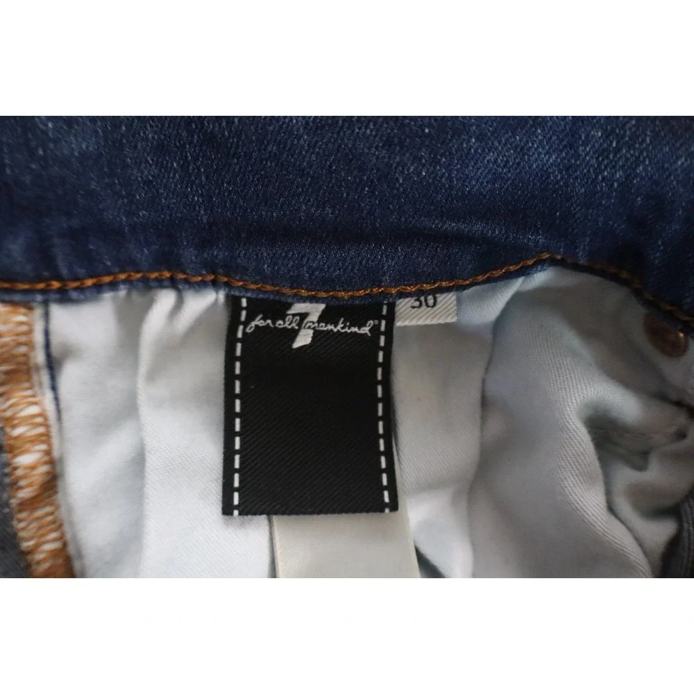 Mens 7FAM Seven 7 For All Mankind Jeans Pants Slimmy Size 30x32 Blue Stretch